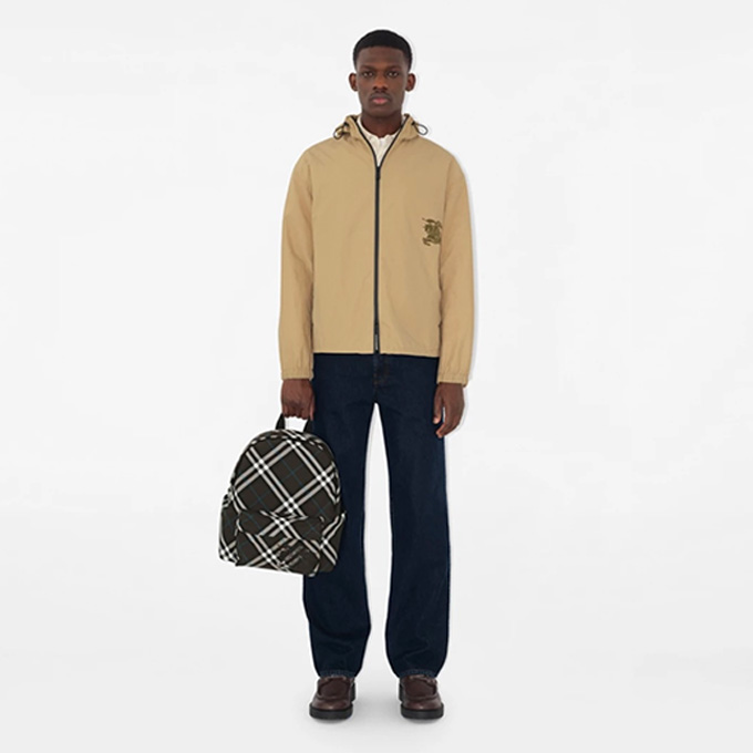 burberry check nylon backpack